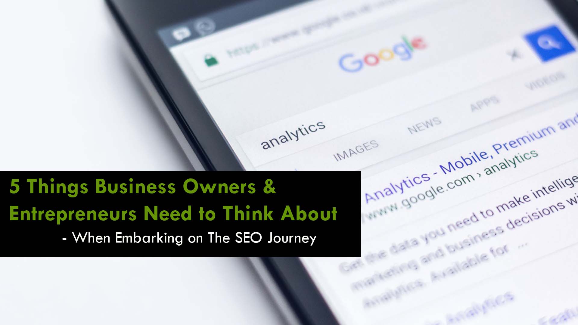 Knowledge Inc article - THe seo journey for entrepreneurs_Banner
